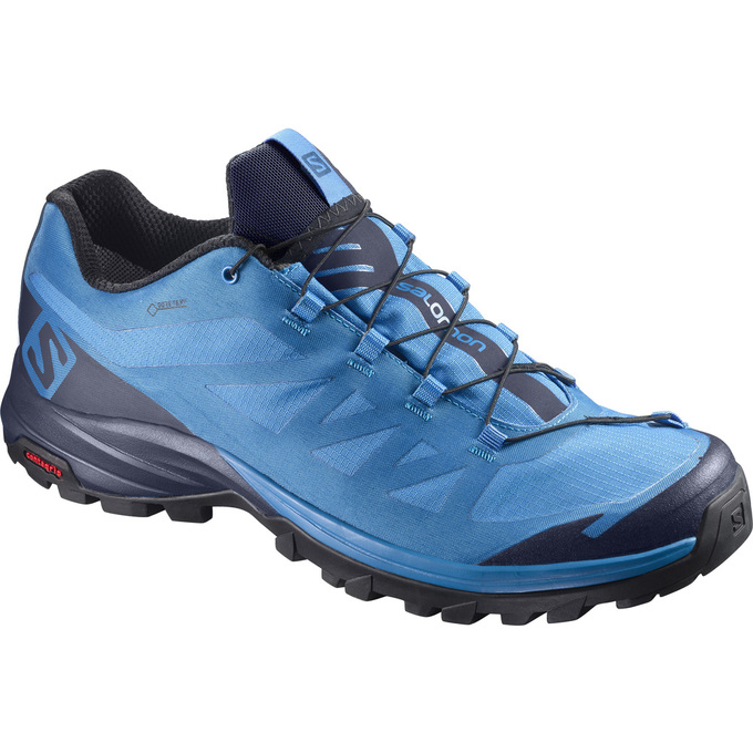 Salomon Israel OUTPATH GTX® - Mens Hiking Shoes - Blue/Navy (SNGL-54723)